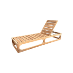 TEAK OUTDOOR MIAMI CHAISE SUN LOUNGER - Image 3