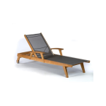 OUTDOOR TEAK EARLS CHAISE LOUNGER PATIO