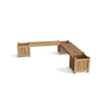 TEAK OUTDOOR BIG ROSE BENCH
