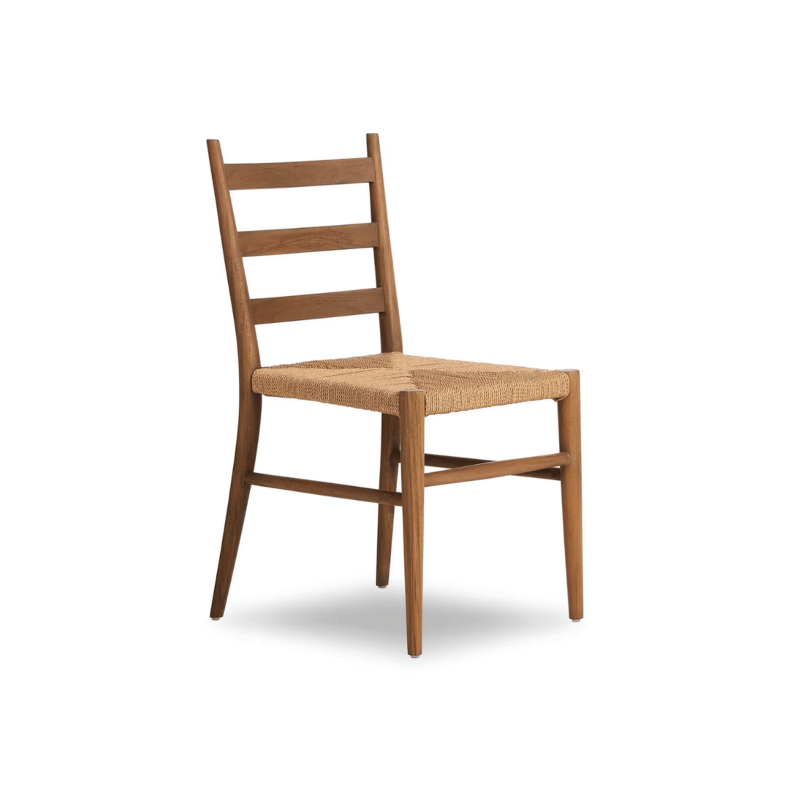 1-7-8.png TEAK OUTDOOR LADDER BACK DINING CHAIR - Image 1