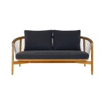 TEAK OUTDOOR CROSSCATCH DOUBLE SOFA - Image 2