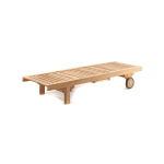 TEAK OUTDOOR EXTRA WIDE SUN LOUNGER - Image 2