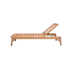 TEAK DIUNA CHAISE PATIO SUN LOUNGER - Image 4