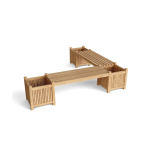 TEAK OUTDOOR BIG ROSE BENCH - Image 2