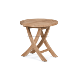 TEAK OUTDOOR PORTEK ROUND SIDE TABLE - Image 2