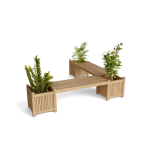 TEAK OUTDOOR BIG ROSE BENCH - Image 3