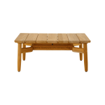 TEAK OUTDOOR CROSSCATCH RECTA COFFEE TABLE - Image 3