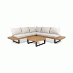 PERSON TEAK PATIO DEEP SEATING SET
