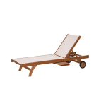 CLASSIC SUN LOUNGER TEAK BATYLINE