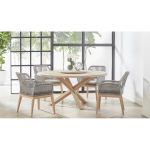 BHOKA TEAK ROUND DINING TABLE - Image 3