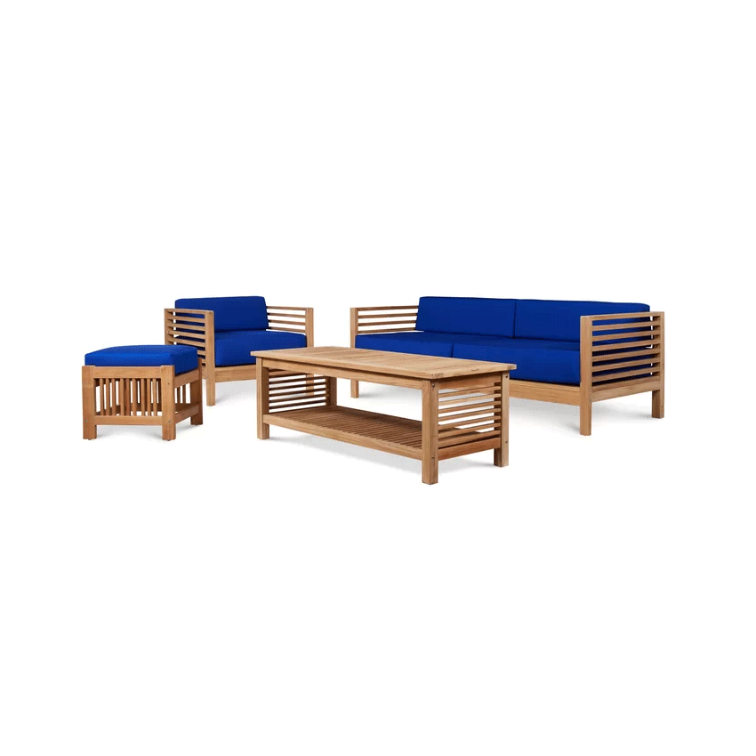 Untitled-1.gif OUTDOOR TEAK PATIO DELUXE DEEP SEATING SET - Image 1