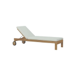 TEAK OUTDOOR UPLANDD PATIO CHAISSE SUN LOUNGER