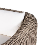 GARDEN TEAK VICTORI WICKER LOUNGE CHAIR