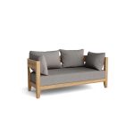 TEAK PATIO SOFA 140 CM
